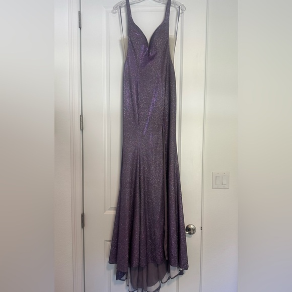 EUC Cinderella Divine Purple Iridescent Formal Gown - Picture 2 of 7